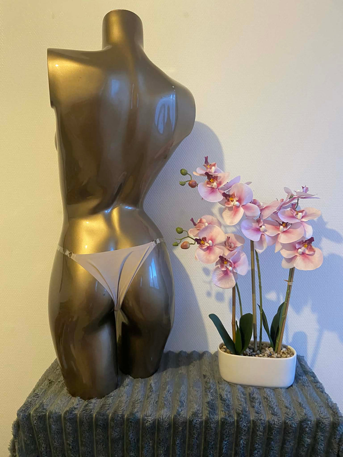 String Cœur -  boucles dorées